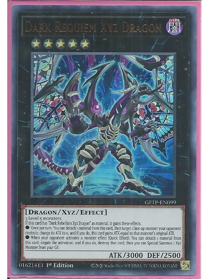 Dark Requiem Xyz Dragon - GFTP-EN099 - Ultra Rare 1st Edition 1