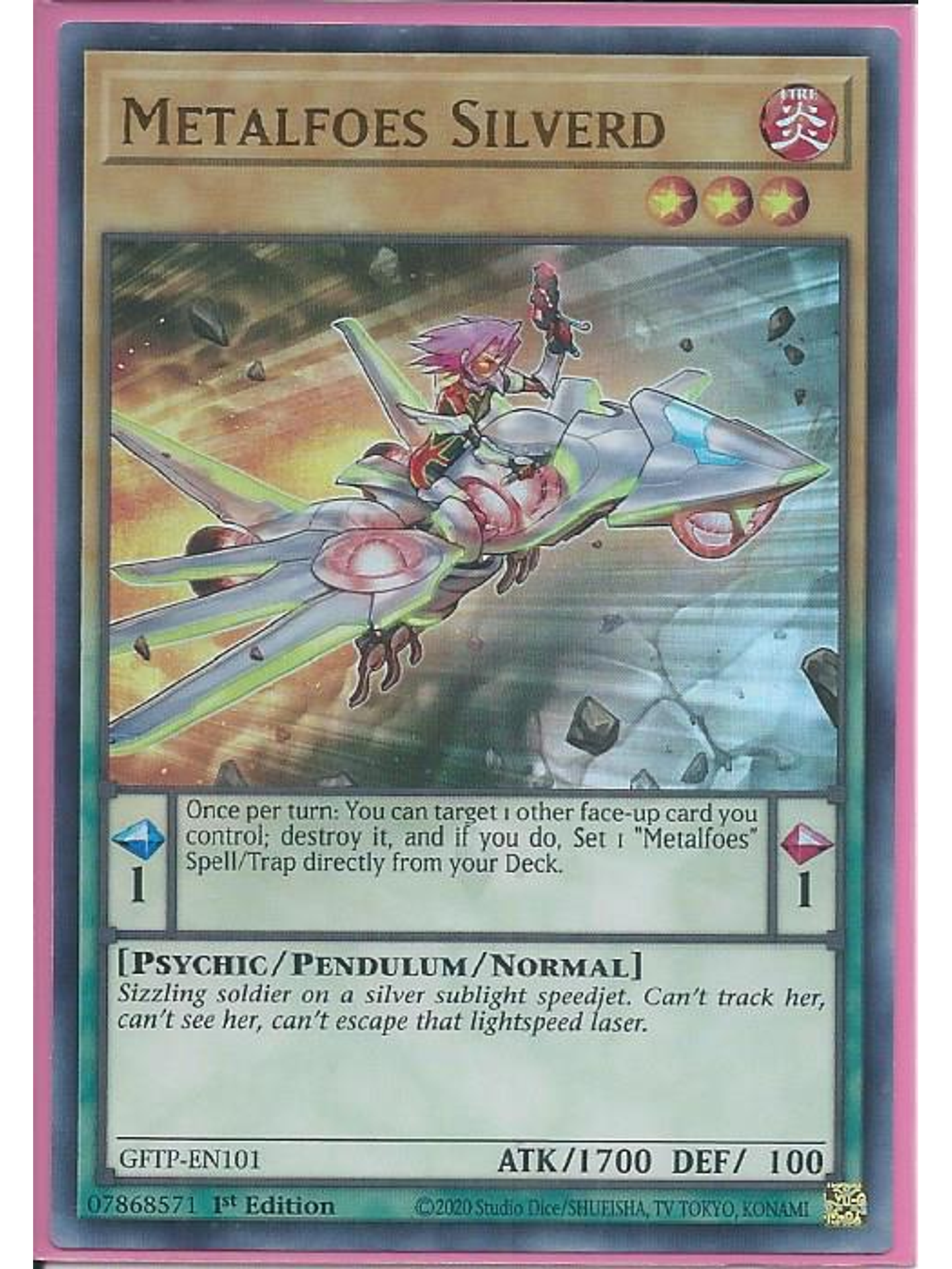 Metalfoes Silverd - GFTP-EN101 - Ultra Rare 1st Edition 1