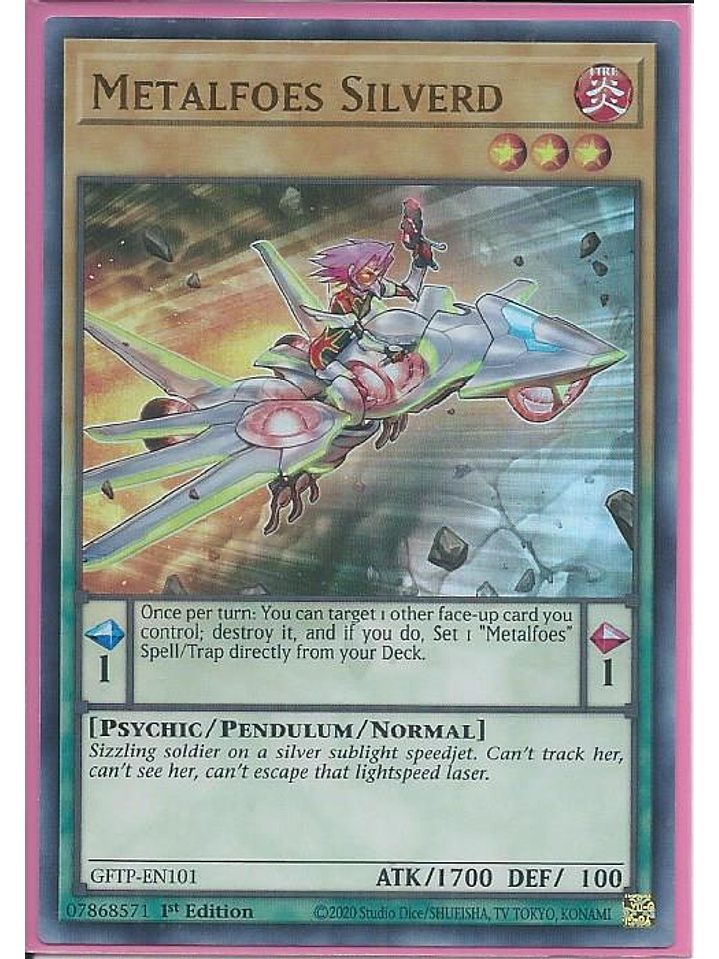 Metalfoes Silverd - GFTP-EN101 - Ultra Rare 1st Edition 1