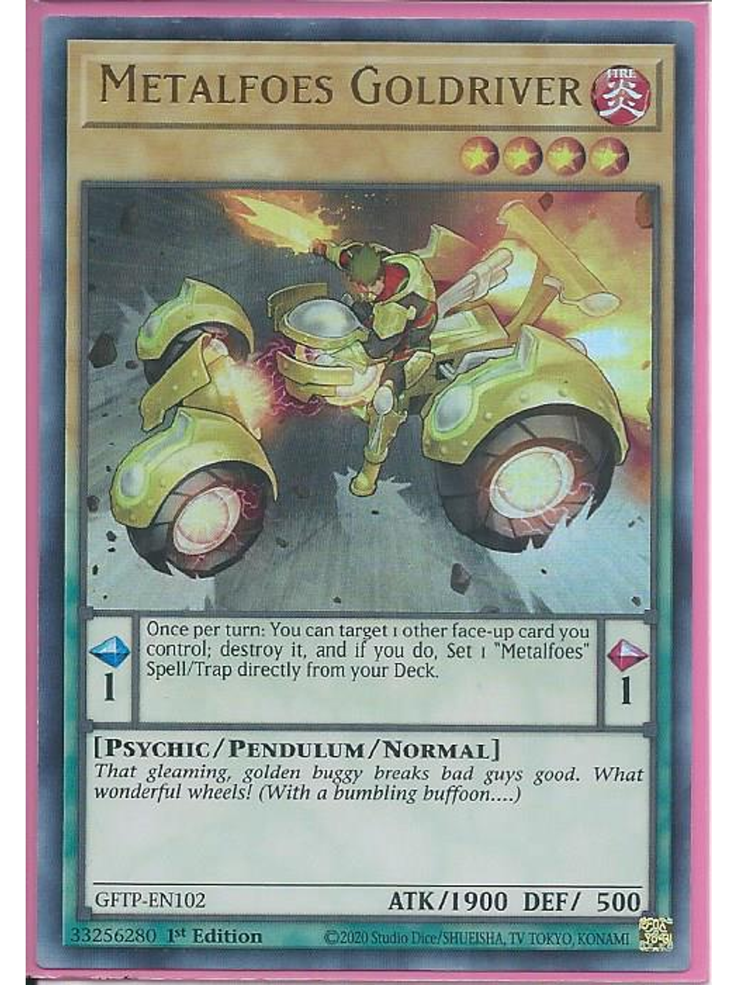 Metalfoes Goldriver - GFTP-EN102 - Ultra Rare 1st Edition 1