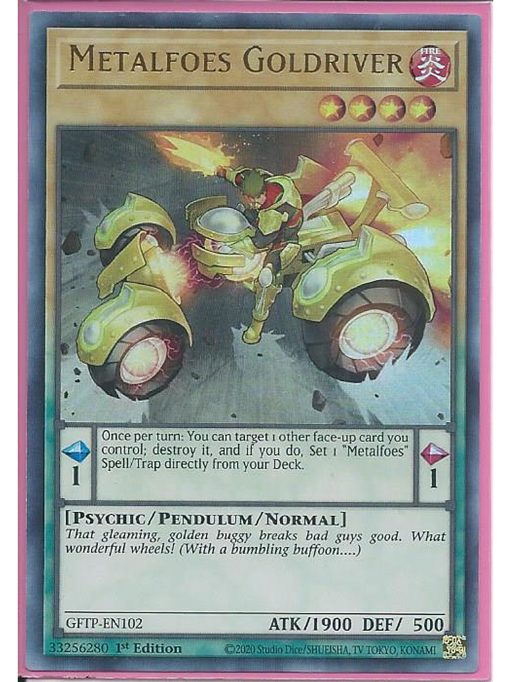 Metalfoes Goldriver - GFTP-EN102 - Ultra Rare 1st Edition 1