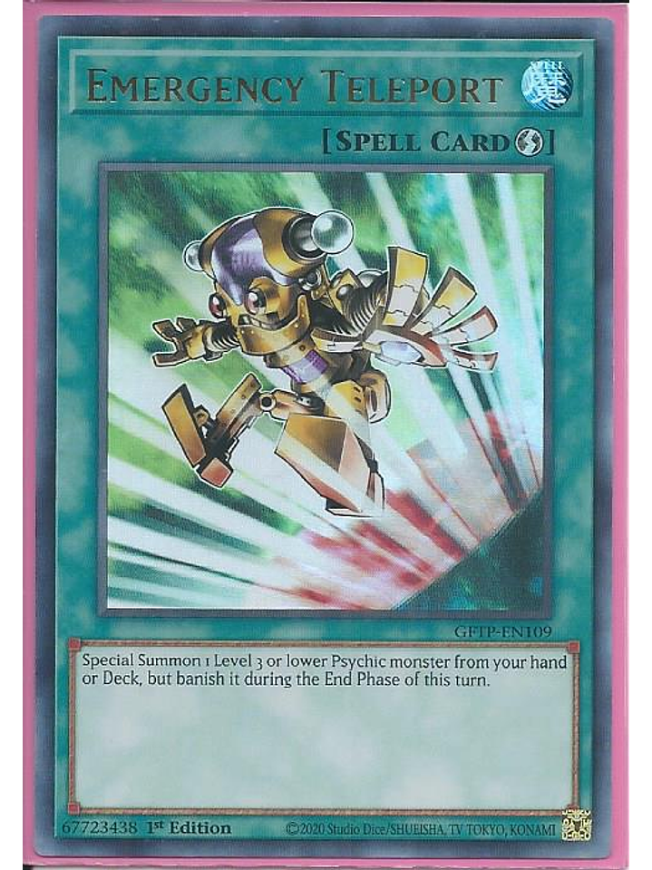 Emergency Teleport - GFTP-EN109 - Ultra Rare 1st Edition 1