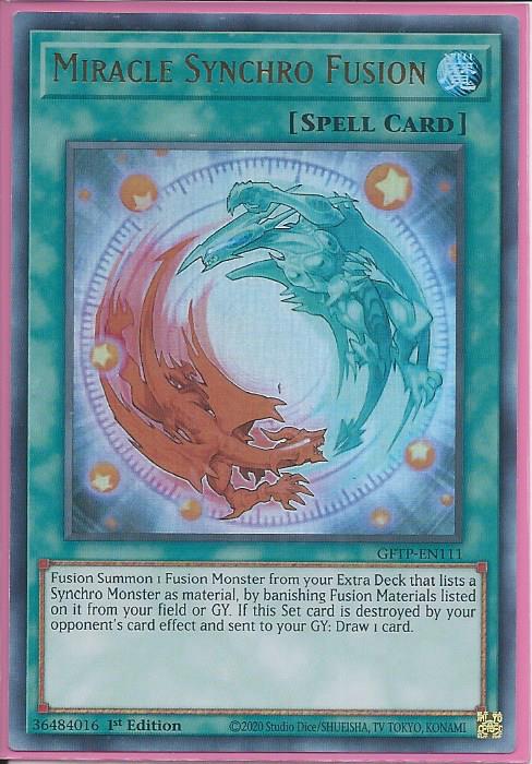 Miracle Synchro Fusion - GFTP-EN111 - Ultra Rare 1st Edition