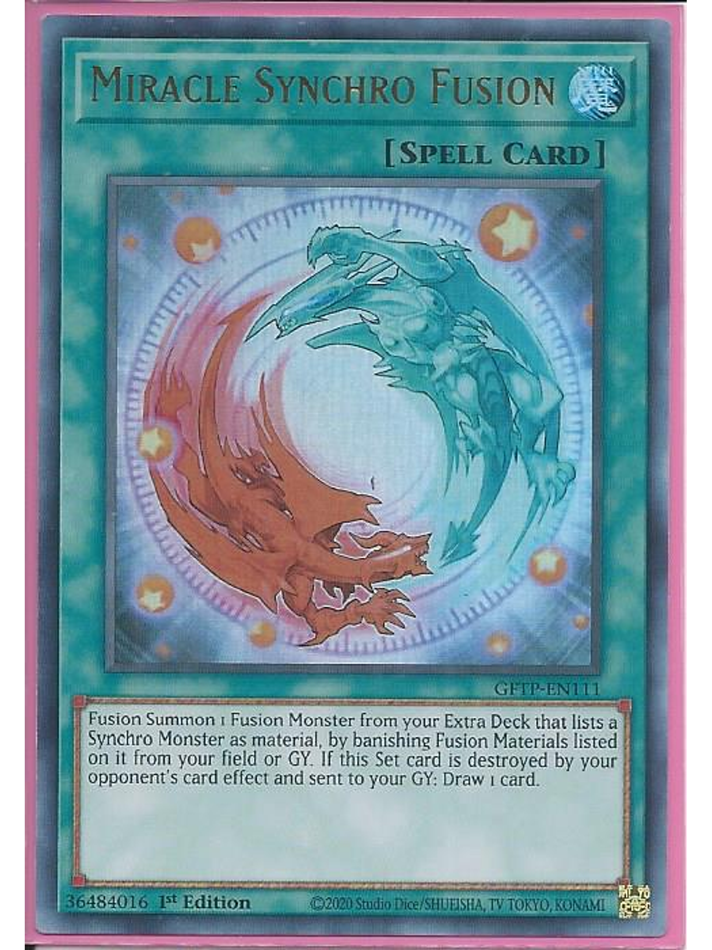 Miracle Synchro Fusion - GFTP-EN111 - Ultra Rare 1st Edition 1