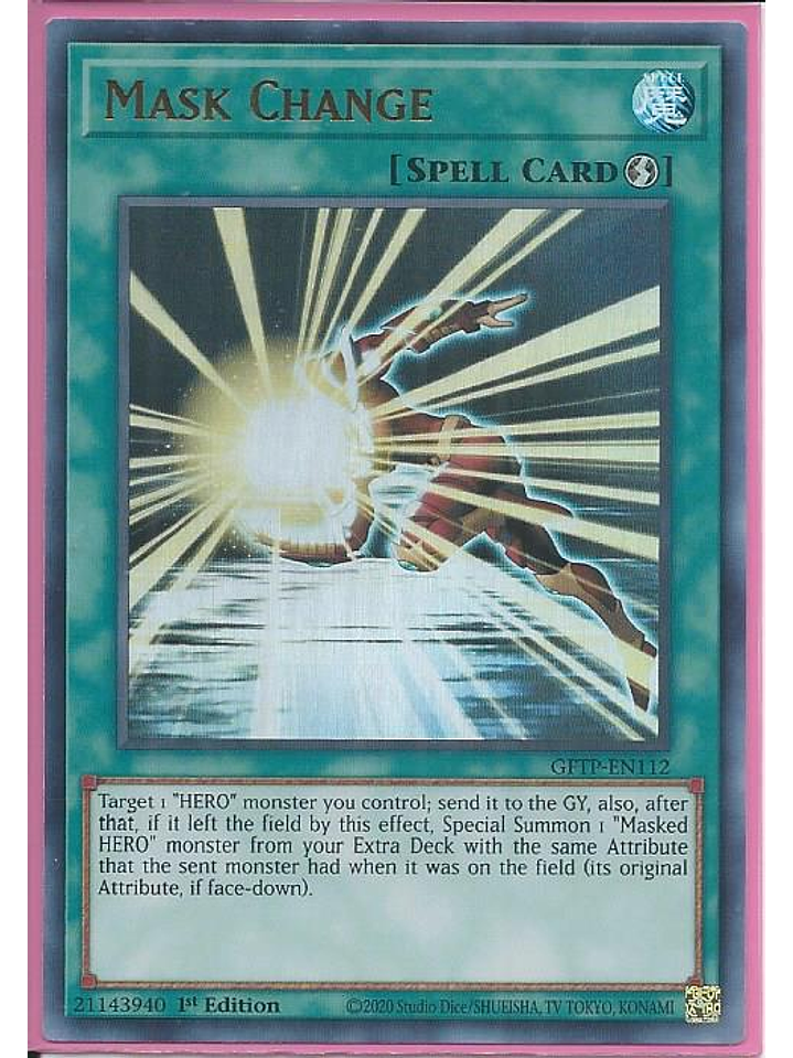 Mask Change - GFTP-EN112 - Ultra Rare 1st Edition 1