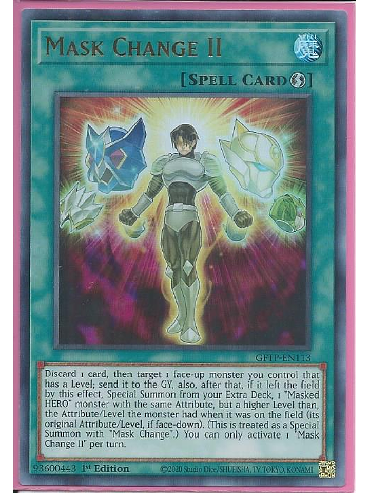 Mask Change II - GFTP-EN113 - Ultra Rare 1st Edition 1