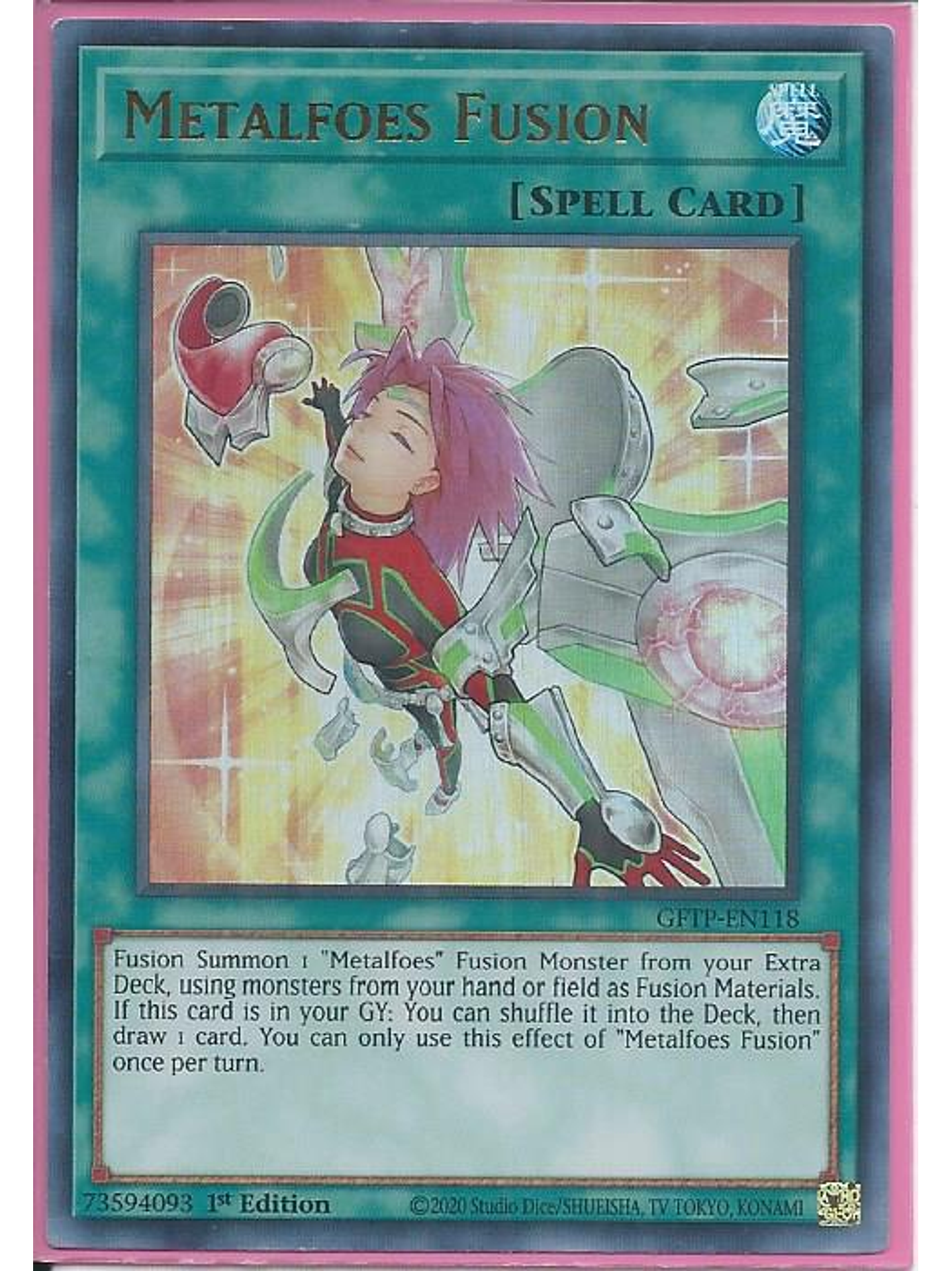 Metalfoes Fusion - GFTP-EN118 - Ultra Rare 1st Edition 1