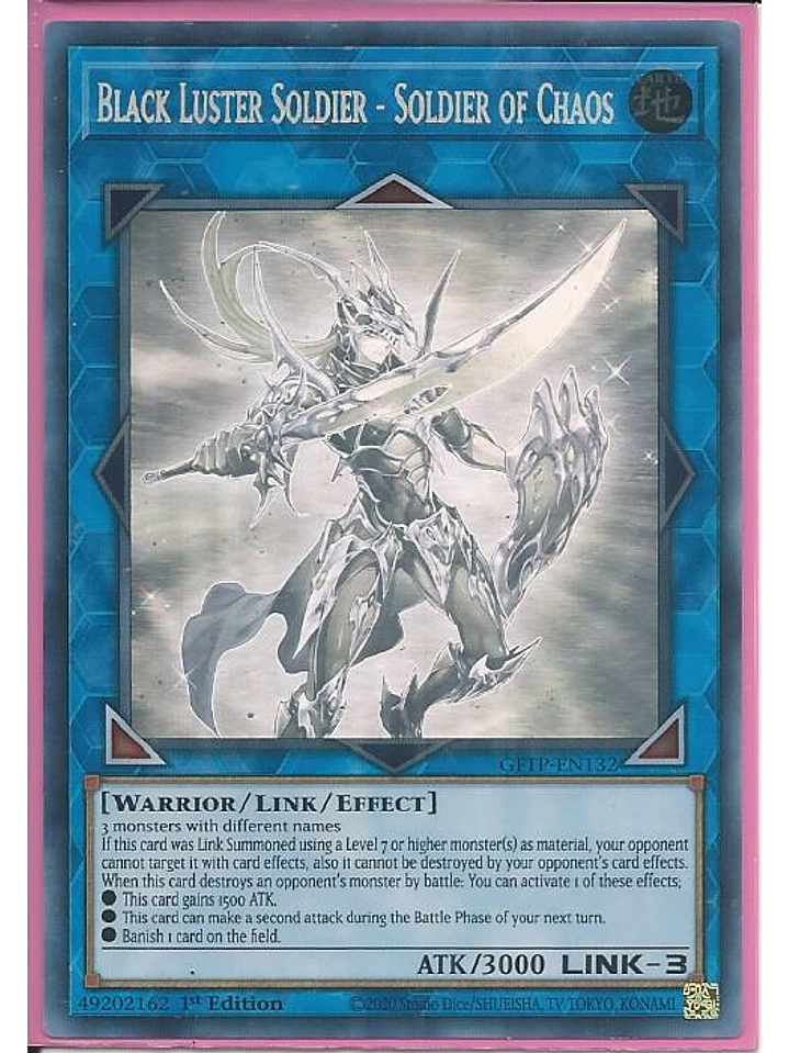 Black Luster Soldier - Soldier of Chaos - GFTP-EN132 - Ghost Rare 1st Edition 1