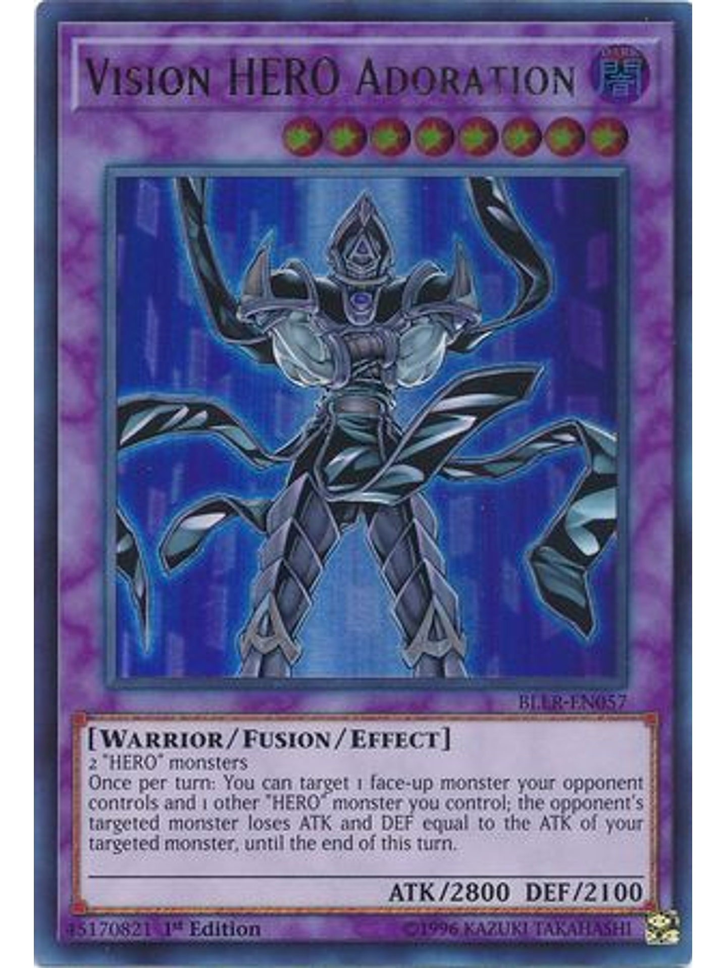 Vision Hero Adoration - bllr-en057 - Ultra Rare 1st Edition 1