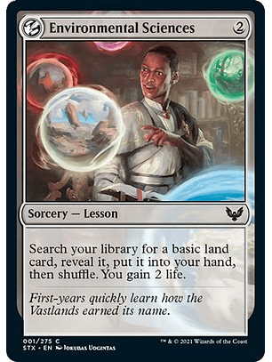 Environmental Sciences 001/275