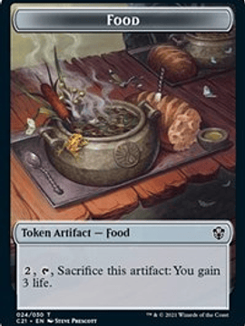 Food // Saproling Double-sided Token