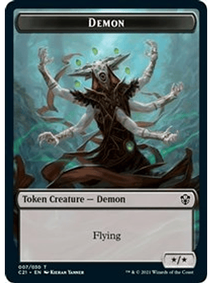 Demon // Fungus Beast Double-sided Token