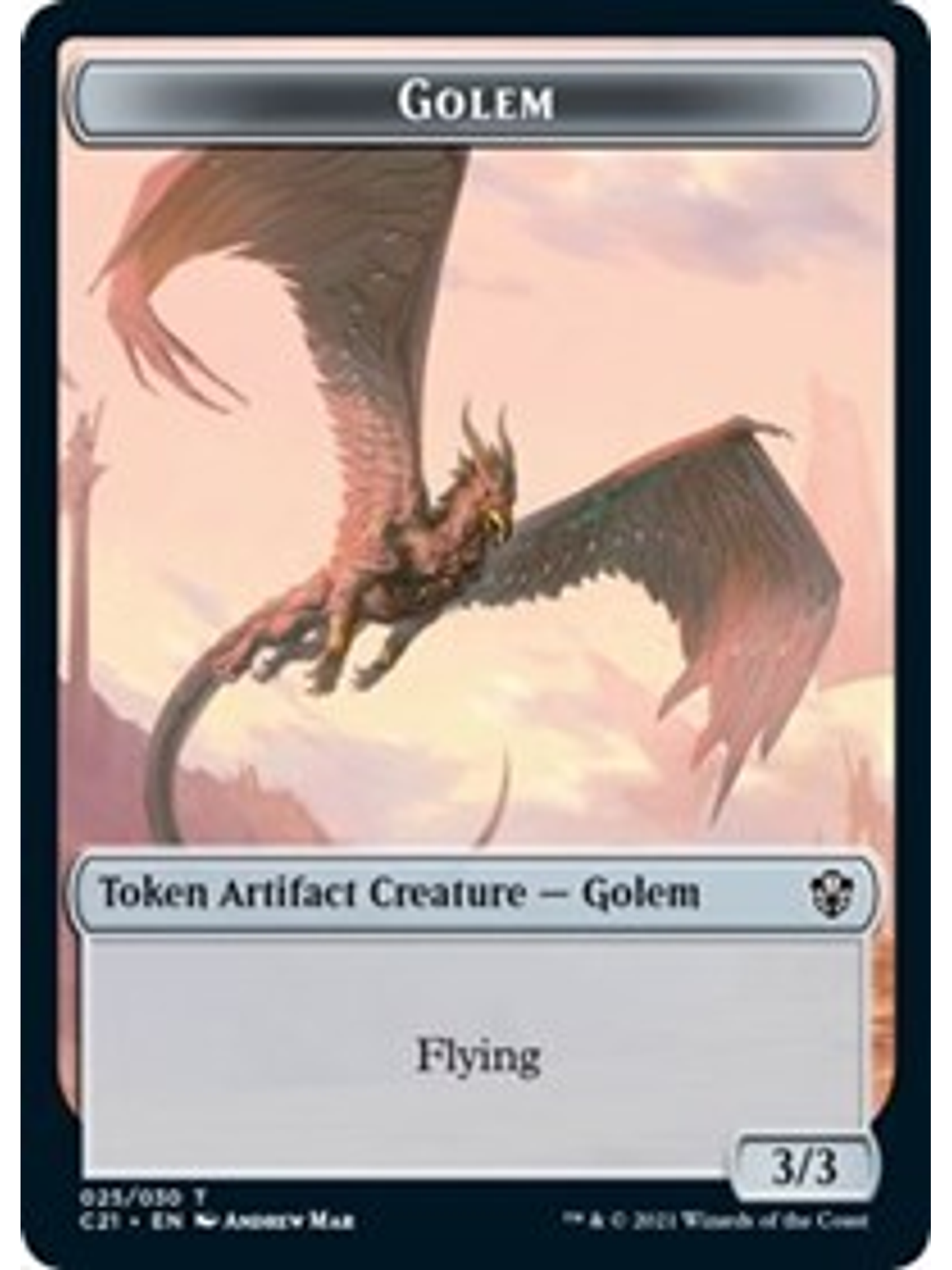 Golem (25) // Thopter Double-sided Token 1