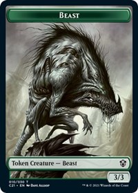 Beast (10) // Fish Double-sided Token