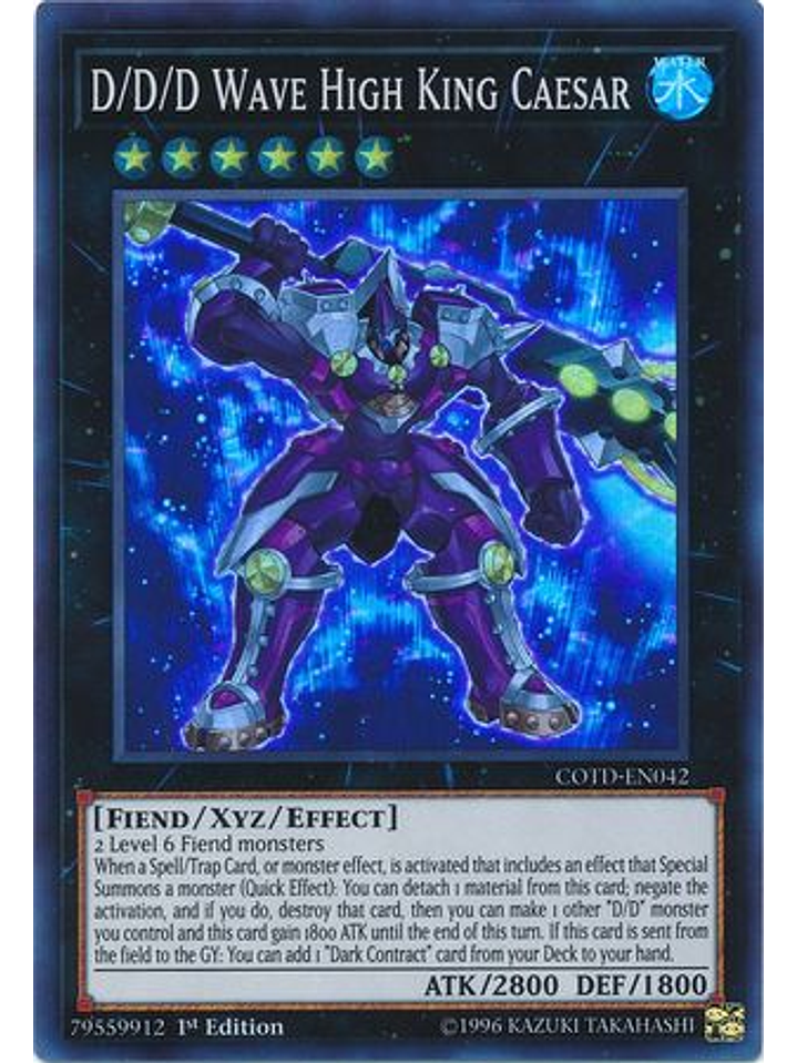 D/d/d Wave High King Caesar - cotd-en042 - Super Rare 1st Edition 1
