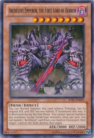 Archfiend Emperor, the First Lord of Horror - JOTL-EN031 - Rare Unlimited