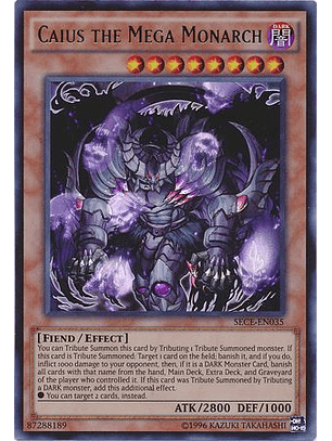 Caius the Mega Monarch - SECE-EN035 - Ultra Rare Unlimited