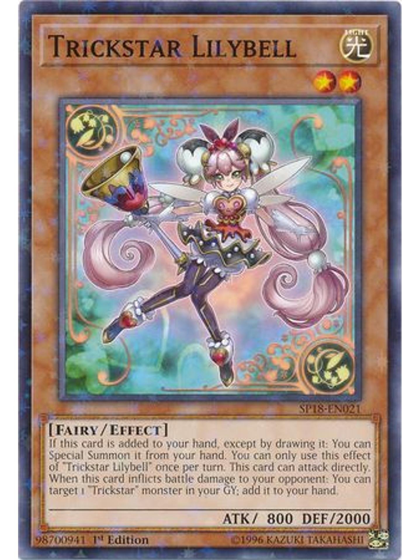 Trickstar Lilybell - SP18-EN021 - Starfoil Rare 1st Edition 1