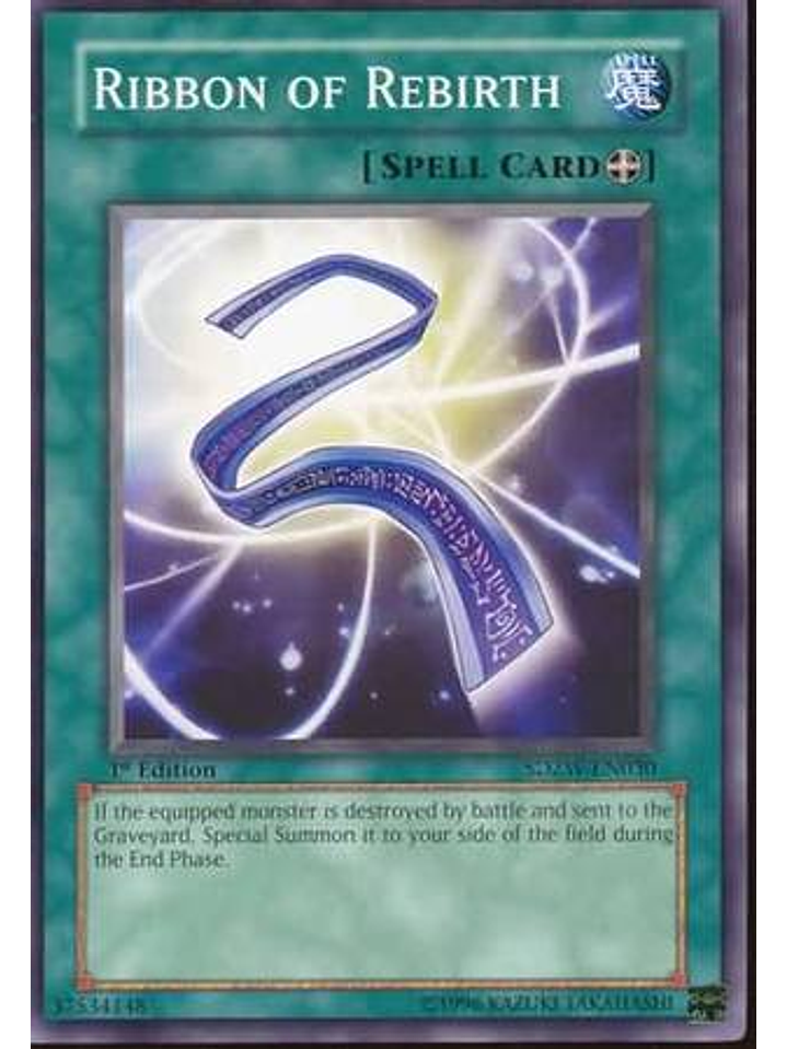 Ribbon of Rebirth - SDZW-EN030 - Common 1st Edition 1