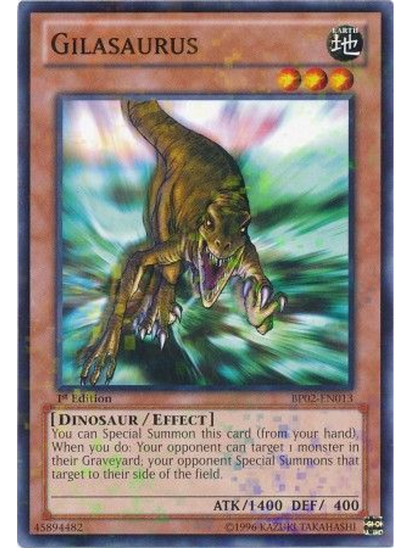 Gilasaurus - BP02-EN013 - Mosaic Rare 1st Edition 1