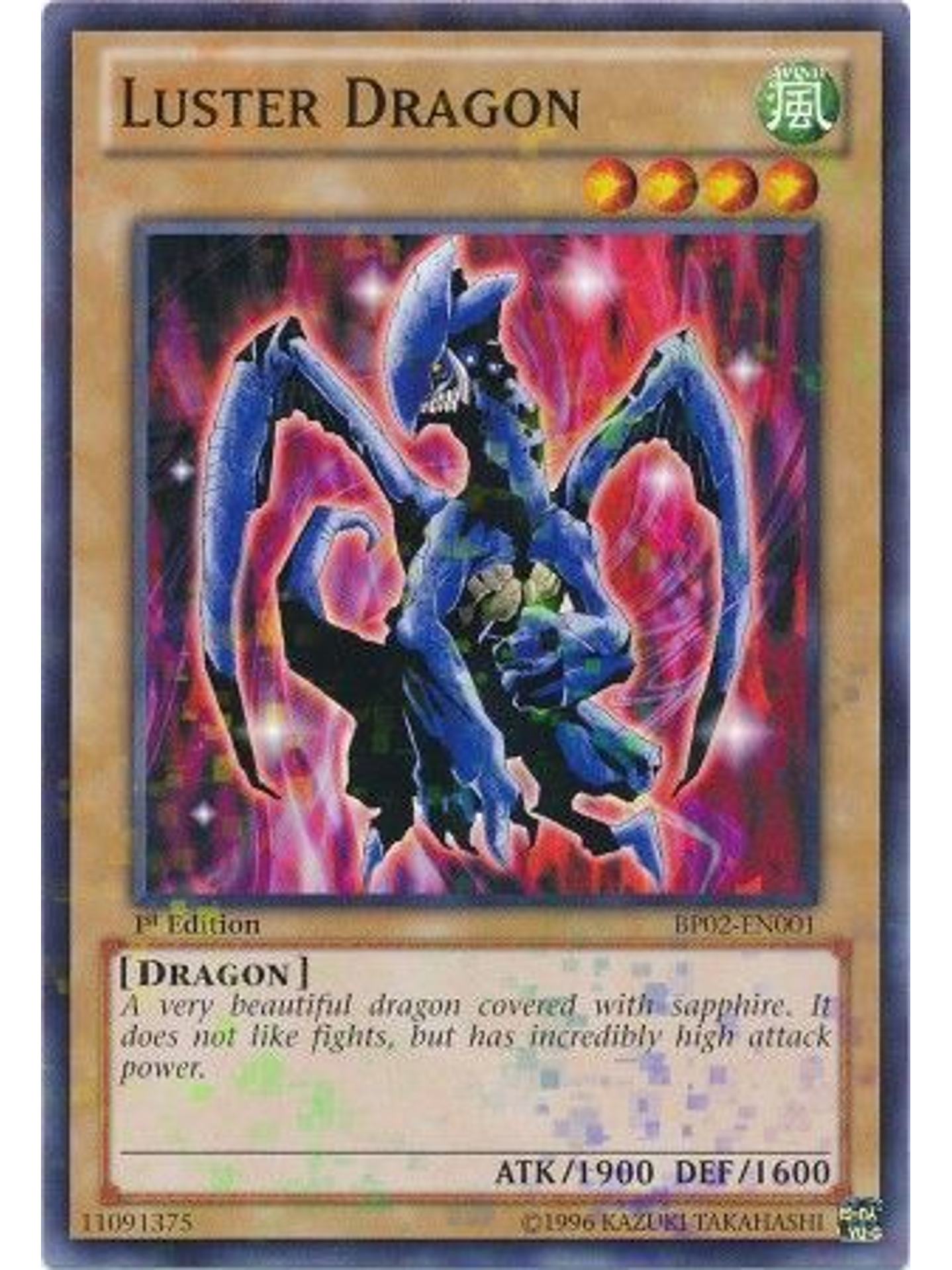 Luster Dragon - BP02-EN001 - Mosaic Rare 1st Edition 1