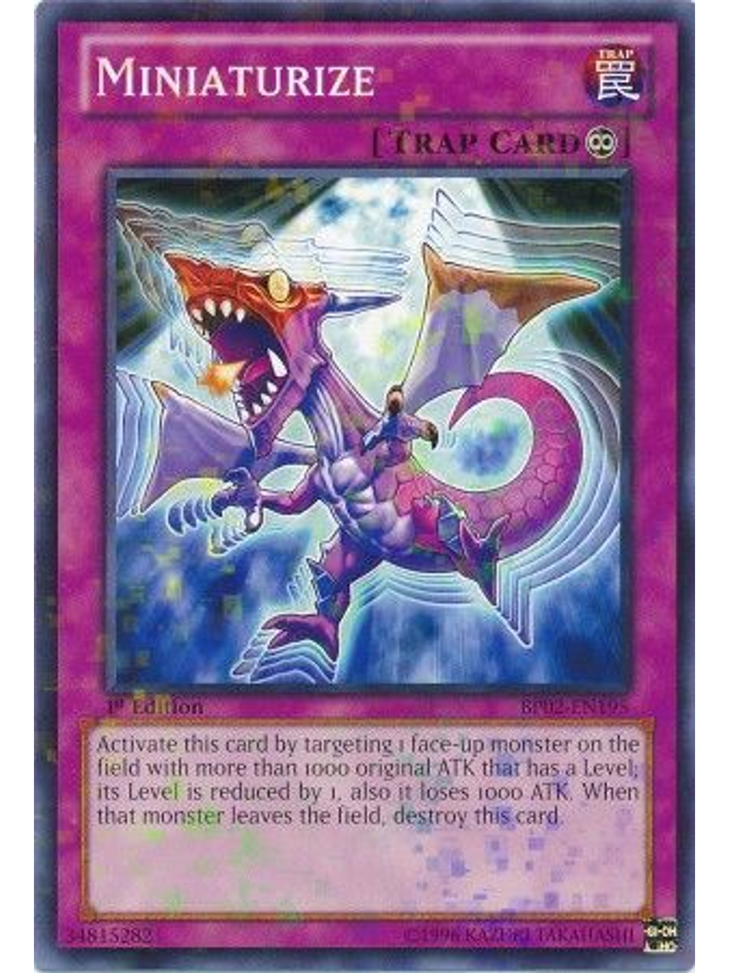 Miniaturize - BP02-EN195 - Mosaic Rare 1st Edition 1