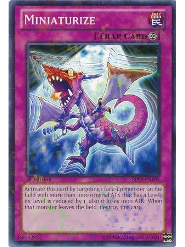 Miniaturize - BP02-EN195 - Mosaic Rare 1st Edition 1