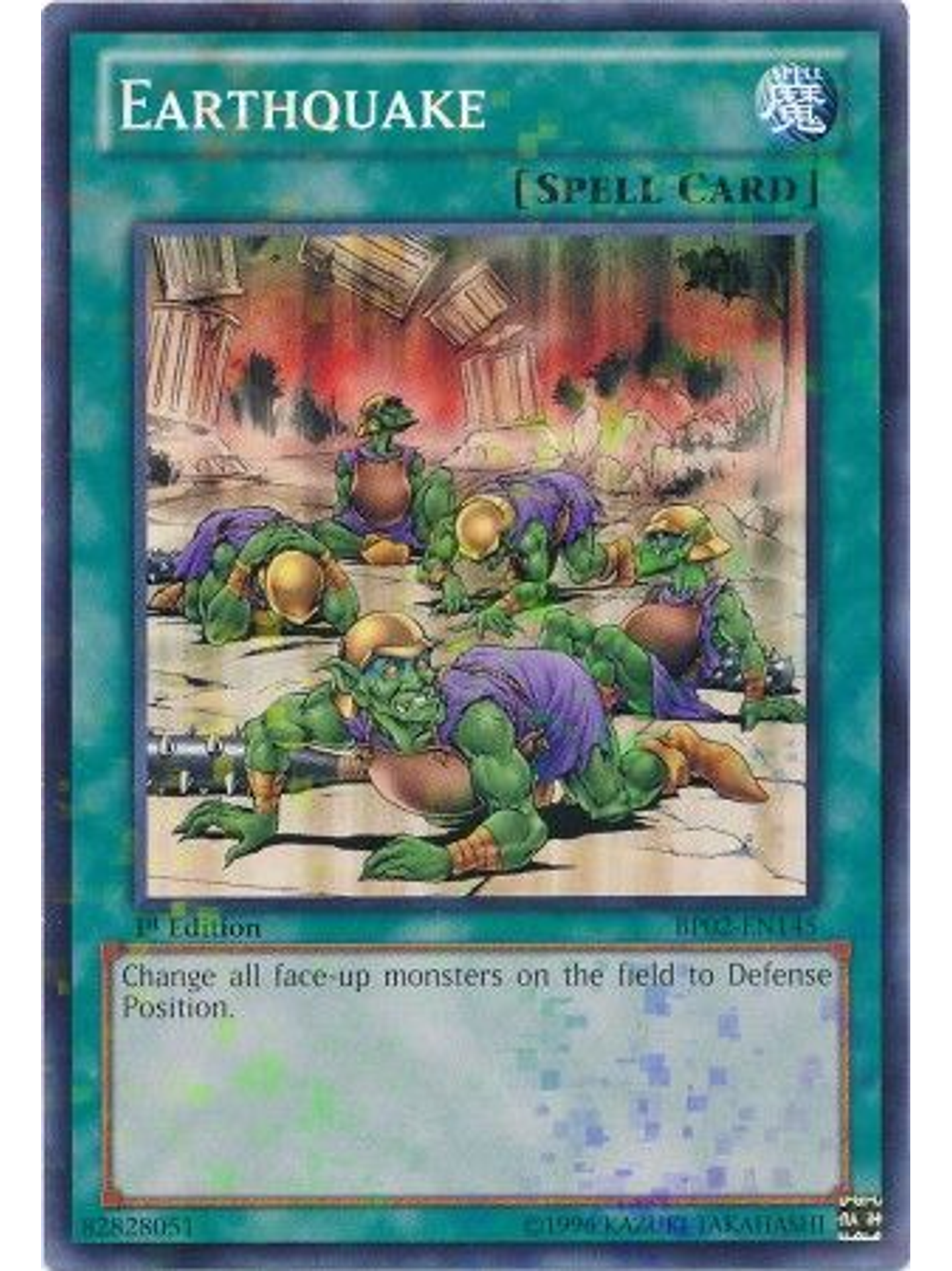 Earthquake - BP02-EN145 - Mosaic Rare 1st Edition 1