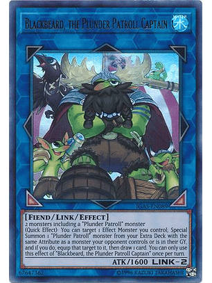 Blackbeard, the Plunder Patroll Captain - IGAS-EN089 - Ultra Rare Unlimited