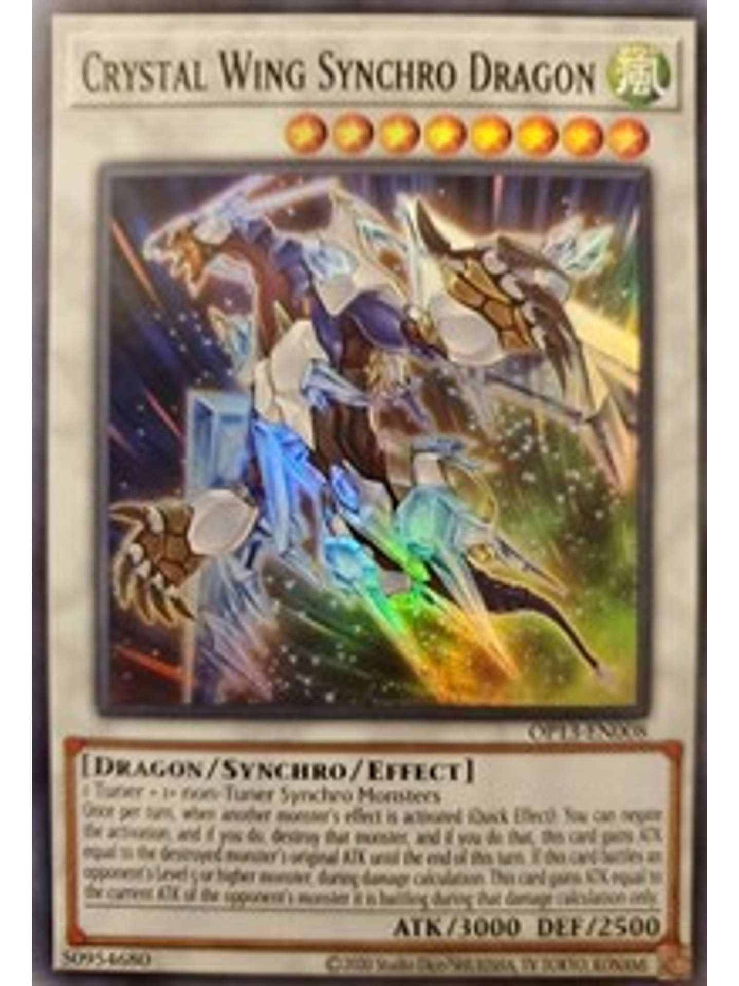 Crystal Wing Synchro Dragon - OP13-EN008 - Super Rare 1