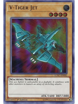 V-Tiger Jet - LCKC-EN082 - Ultra Rare 1st Edition