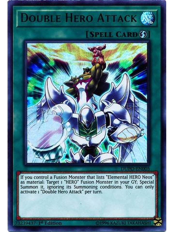 Double Hero Attack - DUPO-EN005 - Ultra Rare 1st Edition 1