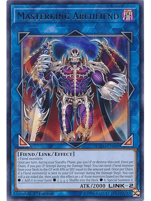 Masterking Archfiend - exfo-en090 - Rare 1st Edition