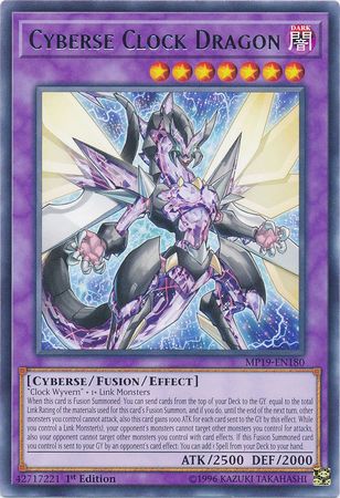 Cyberse Clock Dragon - mp19-en180 - Rare 1st Edition