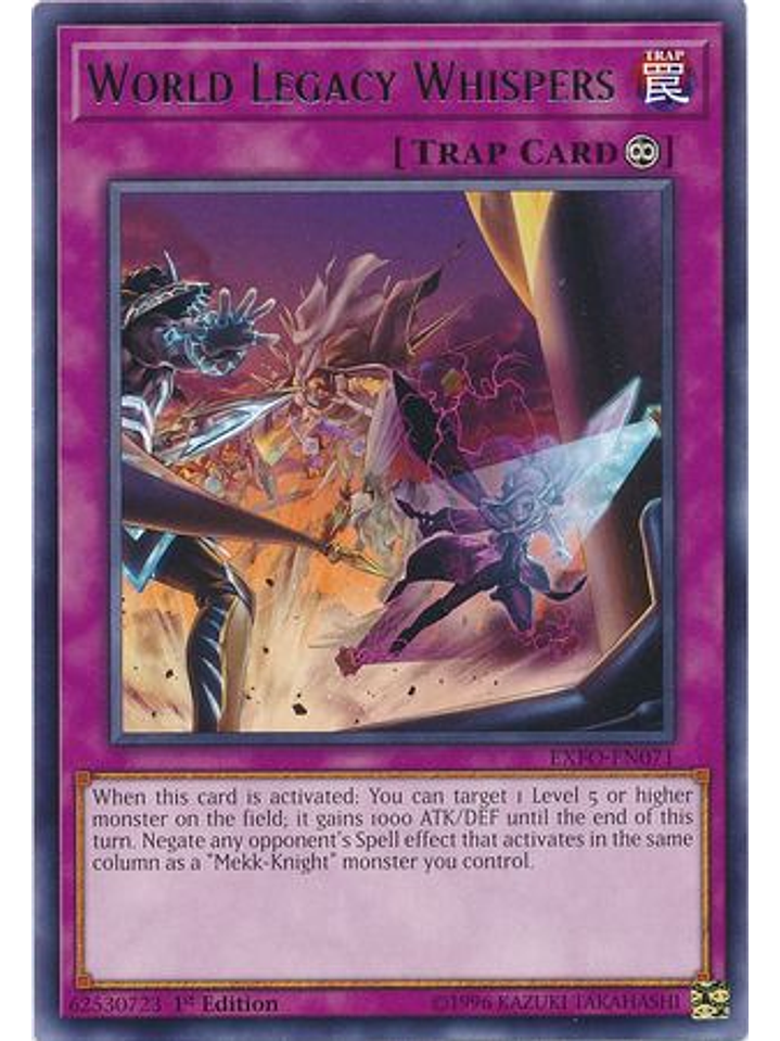 World Legacy Whispers - exfo-en071 - Rare 1st Edition 1