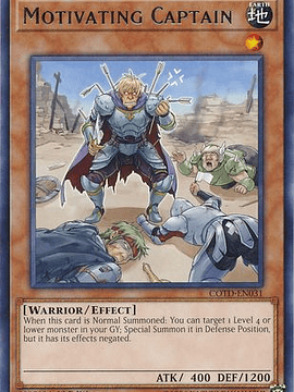 Motivating Captain - cotd-en031 - Rare 1st Edition