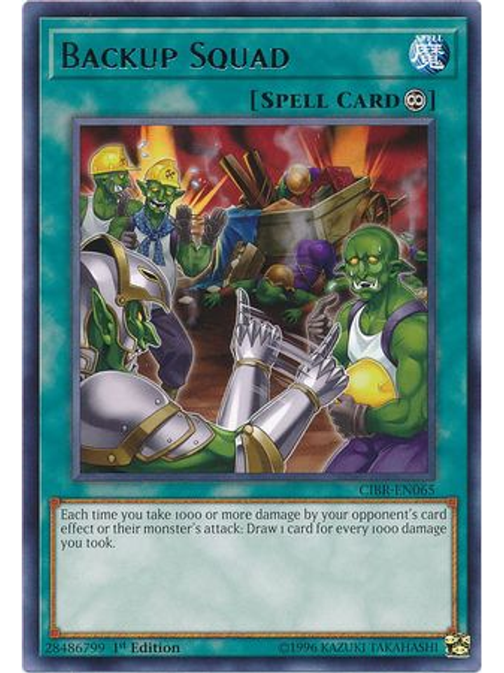 Backup Squad - cibr-en065 - Rare 1st Edition 1