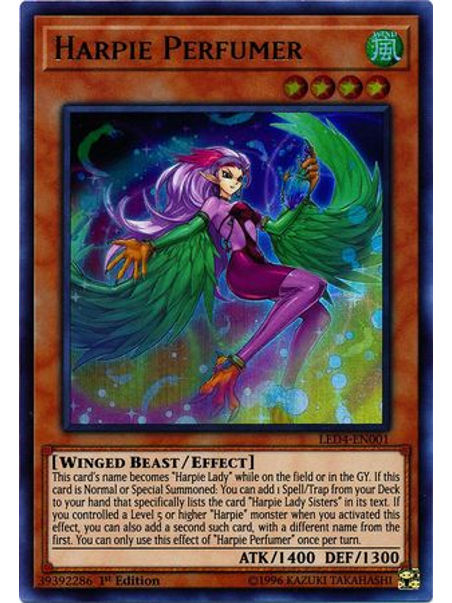 Harpie Perfumer - LED4-EN001 - Ultra Rare 1st Edition 1