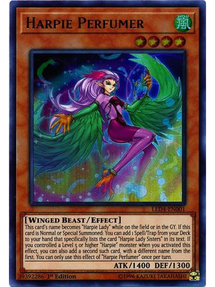 Harpie Perfumer - LED4-EN001 - Ultra Rare 1st Edition 1