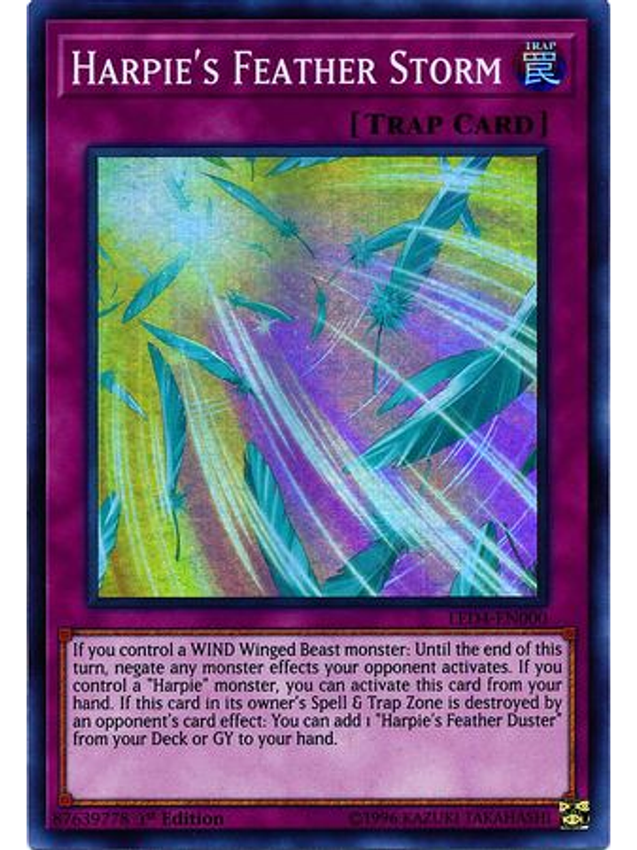 Harpie's Feather Storm - LED4-EN000 - Super Rare 1st Edition 1