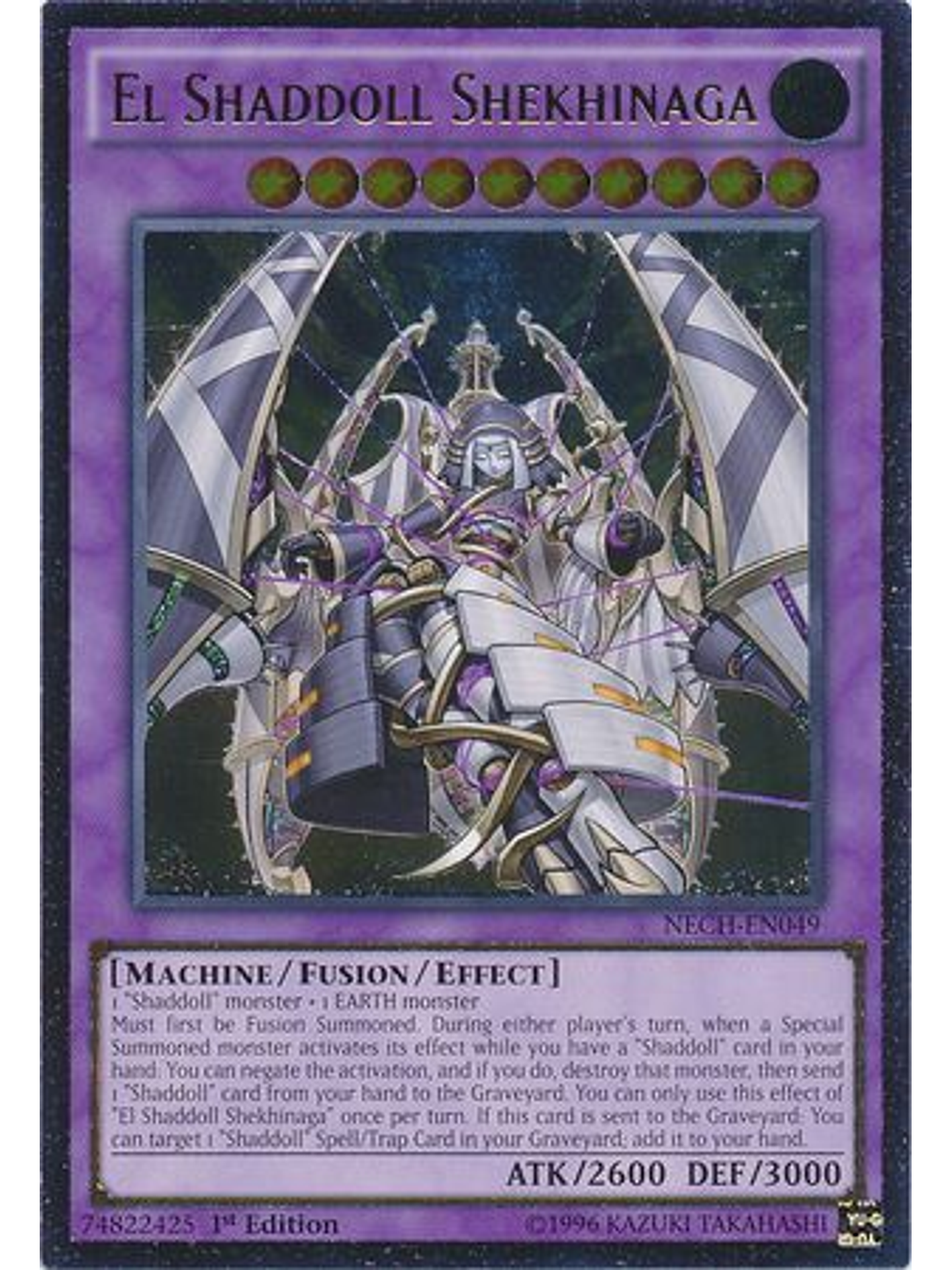 El Shaddoll Shekhinaga - nech-en049 1st Edition  - Ultimate Rare 1