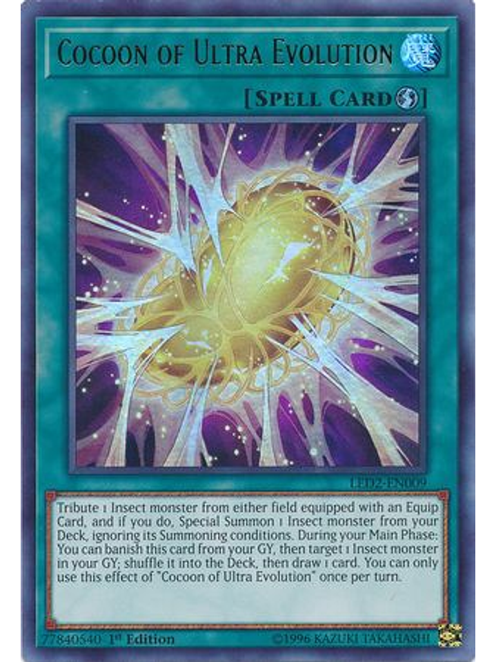 Cocoon of Ultra Evolution - LED2-EN009 - Ultra Rare 1st Edition 1