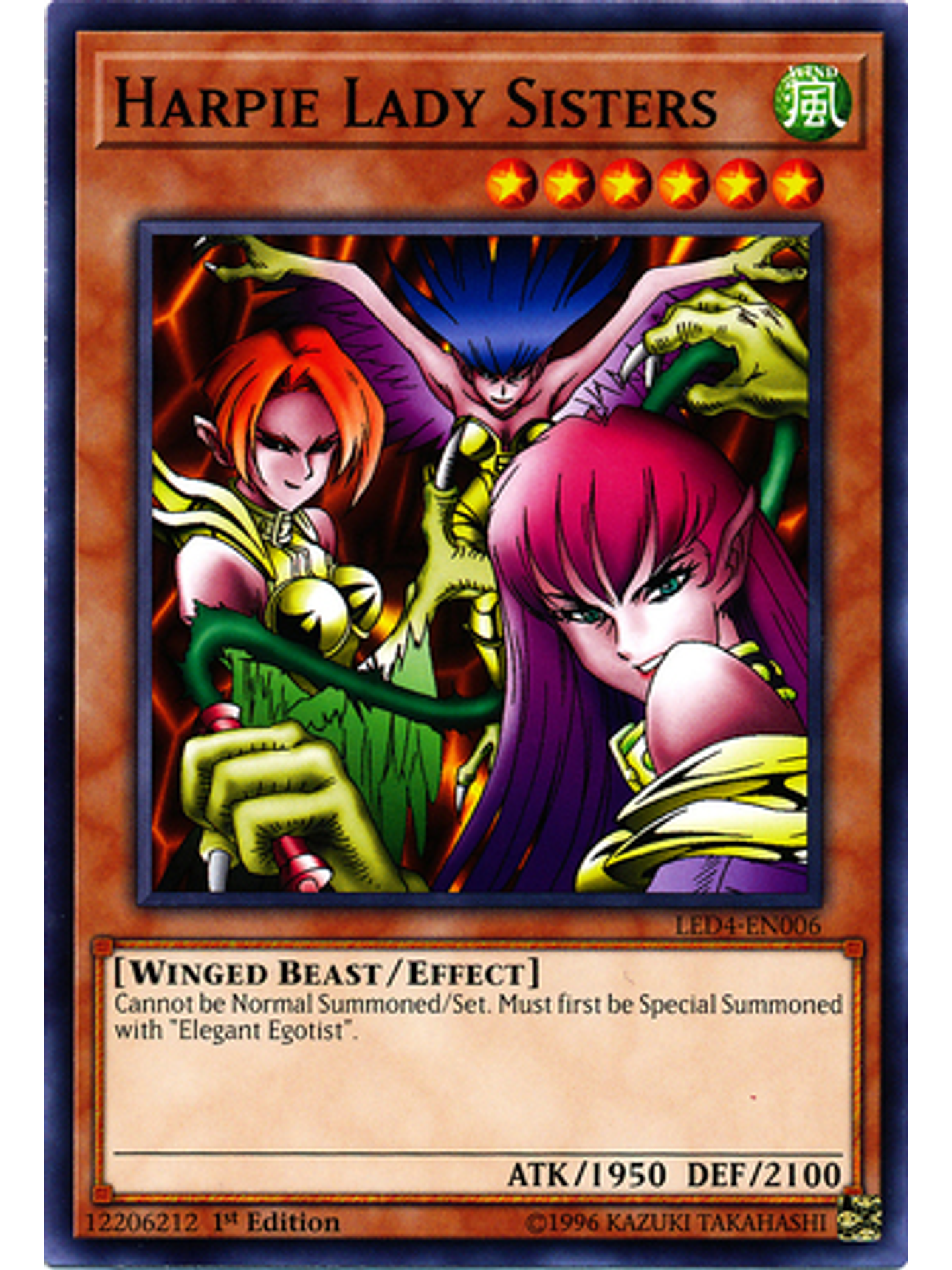 Harpie Lady Sisters - led4-en006 - Common 1st Edition 1