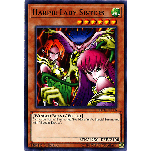 Harpie Lady Sisters - led4-en006 - Common 1st Edition