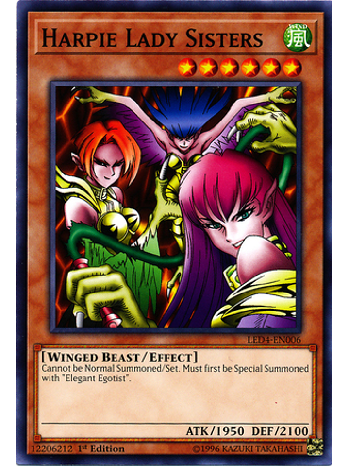 Harpie Lady Sisters - led4-en006 - Common 1st Edition 1