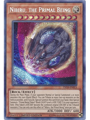 Nibiru, the Primal Being - TN19-EN013 - Prismatic Secret Rare Limited Edition