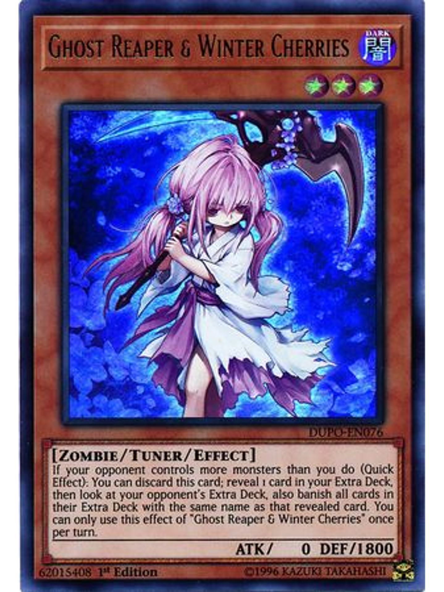 Ghost Reaper & Winter Cherries - DUPO-EN076 - Ultra Rare 1st Edition 1