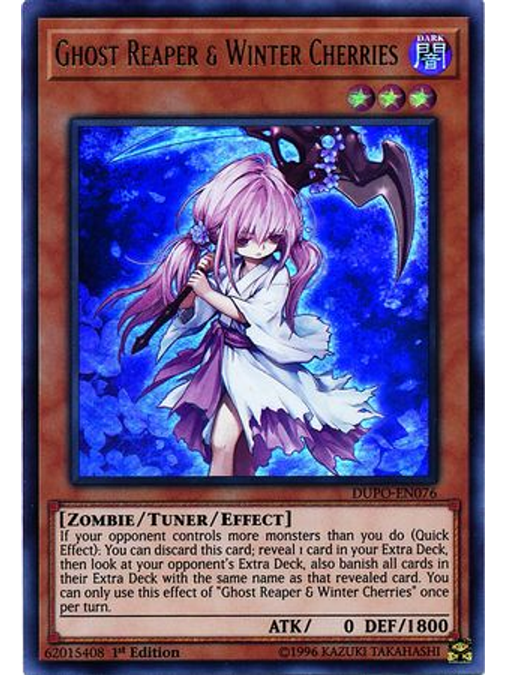 Ghost Reaper & Winter Cherries - DUPO-EN076 - Ultra Rare 1st Edition 1