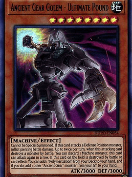 Ancient Gear Golem - Ultimate Pound - DUPO-EN054 - Ultra Rare 1st Edition