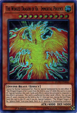 The Winged Dragon of Ra - Immortal Phoenix - DUPO-EN046 - Ultra Rare 1st Edition